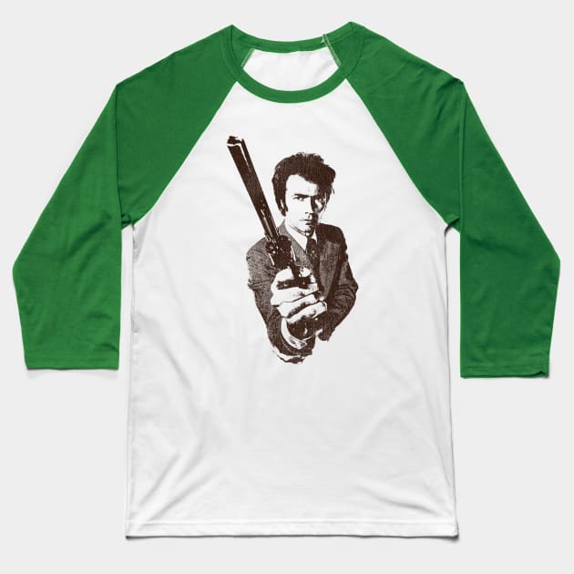 Dirty Harry Baseball T-Shirt by darklordpug